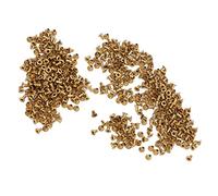 Qcwwy 500 Piezas de Remaches Huecos a Través del Orificio, Remaches Huecos de Cobre, Ojales, Placa de Circuito de Doble Cara, Juego de PCB, Remaches de Cuero, Remache de Doble Tapa, (1,5x3x3mm)