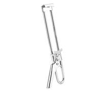 Qcwwy Abridor de Tarros Ajustable, Abridor de Latas de Acero Inoxidable, Portátil Inteligente con Mandíbula Ajustable para Cocinas Domésticas, Picnic Al Aire Libre, Barbacoas, Portones Traseros,