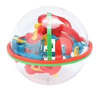 Qcwwy Accesorios de Escritorio Regalo Educativo para Niños Adultos con Pista de Bolas de Acero Control de Equilibrio Desafío de Enfoque Laberinto 3D Bola Rompecabezas Juguete Juego de Entrenamiento