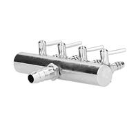 Qcwwy Accesorios para Bombas de Aire Accesorios para Peceras Válvula de Control Interruptor de Ajuste de CO2 de Acero Inoxidable con Entrada de 8 Mm Salida de 6 Mm para de Bombas de Oxígeno y (4