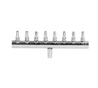 Qcwwy Accesorios para Bombas de Aire Accesorios para Peceras Válvula de Control Interruptor de Ajuste de CO2 de Acero Inoxidable con Entrada de 8 Mm Salida de 6 Mm para de Bombas de Oxígeno y (8