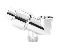 Qcwwy Adaptador de Soporte para Cabezal de Ducha con Bola de Latón Ajustable 360, Rosca Universal para Todos los Brazos y Mangueras de Ducha Estándar