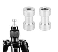 Qcwwy Adaptador de Tornillo de Aleación de Aluminio Otros Accesorios de Equipo Convertidor de Rosca Hembra para Trípode Placa de Montaje Rápido con Pernos de Portalámparas Adaptador de Tornillo de