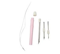 Qcwwy Aguja Perforadora Ajustable Otros Suministros de Bordado de Costura Bolígrafo para Bordar con Punta de Aguja Almacenable para Costura Artesanal Perforadora Ajustable Fácil y Liviana