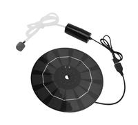 Qcwwy Airator de Silicio Monocristalino 10W Solar Estanque Oxigenador Silicona Monocristalina Redonda Bomba del Aireador del Acuario USB para la Piscina de Pescado Al Aire Libre Recreación del