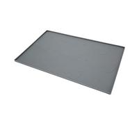 Qcwwy Alfombrillas de Alimentación para Perros y Gatos con Borde Elevado, Protector contra Salpicaduras, Apto para Lavavajillas, Suministros Diarios para Perros (Grey)