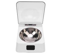 Qcwwy Alimentador Automático de Mascotas, Carga USB Pantalla Digital Digital Sensor Infrarrojo Tapa Apertura de Perros Smart Dog Cat Aleder Food Water Bowl For Home