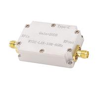 Qcwwy Amplificador de Alta Planitud Ganancia de 20 DB LNA Amplificador de Señal RF de bajo Ruido Frecuencia de 10 M 6 GHz para GPS Radio FM Compatibilidad Electromagnética Componentes Electrónicos