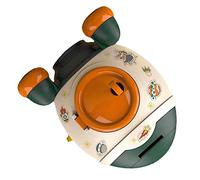 Qcwwy Bancos de Monedas de Forma de Cohete Contenedor de Almacenamiento Multifunción Caja de Dinero Gran Espacio en Gran Frasco Decorativo Moderno para Niñas para Niñas Fomentar Hábitos de Ahorro