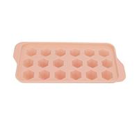 Qcwwy Bandeja de Hielo Fácil de Desmoldar PP de Grado Alimenticio Linda Máquina de Hielo para Diseño de Cubierta de Refrigerador para Suministros de Oficina de Cocina (Diamante estilo 18 rejilla-rosa)