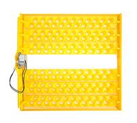 Qcwwy Bandeja de Incubadora de Huevo PP Turner para Pájaros, Lijado Elevando 43x39.3x6cm Accesorios de Incubación Amarilla (220V)