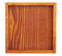 Qcwwy Bandeja de té de Madera Portátil Bandeja de Servicio Multifuncional para Comida, café, Fruta para Color de Picnic Al Aire Libre Forma Cuadrada Duradera (16.5 * 16.5 * 2 cm) (18 * 18 * 2)