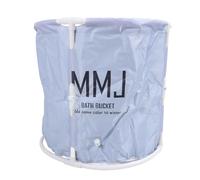 Qcwwy Bañera de Spa Plegable Portátil para Niños para Niños Adultos, Tambor de Zammbullida Fría de PVC, Plegado para Uso Familiar, Adecuado para Espacio Pequeño (Lleno de estrellas)