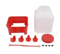 Qcwwy Bebedero para Pollitos, 10 litros de Gran Capacidad, Comedero para Pollos, Fuente de Agua para Aves de Corral, Cubo, Kit de Iniciación de Criadora Automática, Accesorios para