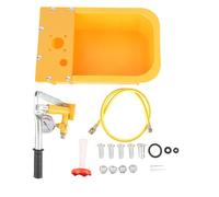 Qcwwy Bomba de Prueba de Presión de Agua, Kit de Probador de Presión de Agua Manual Hidráulico Bomba Hidráulica de Mango Extendido con Manómetro para Recipientes de Medición,