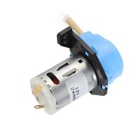 Qcwwy Bomba Peristáltica de 12V CC, Mini Bomba Dosificadora de Plástico de Ingeniería para Laboratorio, Tratamiento Químico de Agua, Suministros de Jardinería (BLUE)