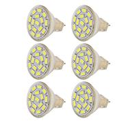 Qcwwy Bombillas LED Cuentas de Lámpara Ángulo de Haz de 120 Grados Blanco con Base de Cerámica para Iluminación de Paisajes Interiores y Exteriores Bombillas LED MR11 GU4 12V 3W 270LM Iluminación