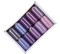 Qcwwy Bordado Hilo 10 Roll 300 Yardas Hilo de Carrete de de Bordado Portátil de Trabajo Exquisito para Manualidades de Costura Suministros de Liviano para Costuras de Máquina Manual (PURPLE)