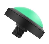 Qcwwy Botón Masivo de 100 Mm Botones LED de Plástico Máquina de Reemplazo de Consola Piezas de Videojuegos para Máquinas Expendedoras Interactivas Máquinas de Juegos Grandes (100# Verde+Tres Patas