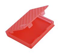 Qcwwy Caja de Almacenamiento de Disco Duro de 2,5 Pulgadas Caja Antiestática HDD SSD de PP 10,7 X 8,1 X 1,5 Cm Soporte Antideslizante a Prueba de Polvo y Golpes para Almacenamiento de Copia de (Rojo)