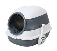 Qcwwy Caja de para el Baño de Gatos Grande con Orificio de Fuga, Conveniente Caja de para Gatos para y Gatitos, Azul Oscuro