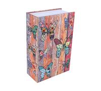 Qcwwy Caja de Seguridad de Libro de Diccionario, Caja de Seguridad de Libro de Desvío de Tamaño Pequeño, Caja de Seguridad de Diccionario Secreto con Cerradura de Combinación de(Butterfly Type)