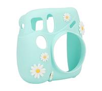 Qcwwy Camina de Silicona Cámara Instantánea Casa Protectora de Silicona Cámara de Cubierta Suave Ligera Manga de la Manga Accesorios (Margarita Azul)