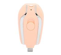 Qcwwy Cargador Portátil con Llavero, Banco de Energía Compacto, Cargador de Llavero de Carga Rápida de 1500 MAh para Teléfonos, Mini Energía de Emergencia para Uso en Exteriores (Pink)