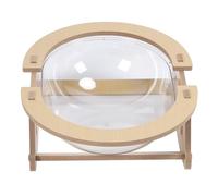 Qcwwy Casa de Gato Transparente Cama de Gato Transparente Diseño Espacioso Diseño de Hamacas de Estructura de Alta Resistencia Estable Cama para Dormir Calidez y Función de Mecedora de Comodidad de