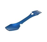 Qcwwy Cécade con una Cuchilla con una Caída Multifuncional en Exquisito Acero Inoxidable, Spork de Moda para Comedores de Hotel