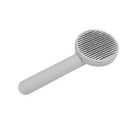 Qcwwy Cepillos Limpieza de Gatos Suministros de Aseo Cepillo con Botón de un Agujas Ajustables de 60 Grados para Perros Gatos Quitar Esteras Pelo Suelto Cepillo de Autolimpieza para Mascotas (GREY)