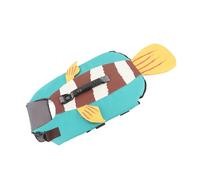 Qcwwy Chaleco Salvavidas para Perros con Tira Reflectante, Chaleco Salvavidas Ajustable para Mascotas para Nadar, Navegar con de Tela Oxford de Primera Calidad para Perros Pequeños, (M)