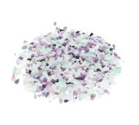 Qcwwy Chips de Cristal de Piedra de Cuarzo Triturado Caído, 5-7 Mm, Chips de Superficie Pulida, Bolsa de 1.1 LB para Plantas Suculentas, Relleno de Florero, Acuario, Terrario,