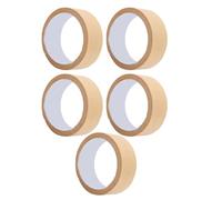 Qcwwy Cinta Adhesiva de Papel para Pared de Interior, 5 Rollos, 35 Mm X 20 M, Cinta de Pintor Fácil de Arrancar, Pintura, Manualidades, Sellado, Etiquetado, Montaje, para Agrupar para Superficies