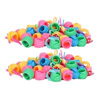 Qcwwy Clips para Portabobinas, 100 Piezas de Accesorios de Costura de Silicona y Plástico, Organizador de Carretes de Hilo para Evitar que el Hilo Se Deshaga para Máquinas de Coser y Otros
