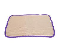 Qcwwy Colchoneta y Cojín Antiescaras para Mascotas - Transpirable, de Malla, Plegable y con Bordes de Nailon - Protección para Camas de Perros, Sofás, Suelos, Coches Viajes (S)