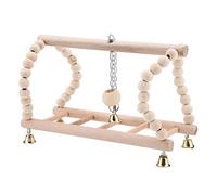 Qcwwy Columpio de Madera para Escalar, Escalera para Loros, Juguete, Columpio de Madera para Pájaros, Hámsteres, No Tóxico, Bordes Lisos Seguros Ai衍生词： de Escalada de de para Pájaros Loro de