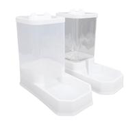 Qcwwy Comedero Automático para Perros, Estaciones de Agua para Alimentos para Mascotas, Antivuelco, a Prueba de Fugas, Gran Capacidad, 2,2 Kg, Contenedor de Almacenamiento de Alimentos