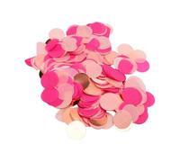 Qcwwy Confeti Redondo de Tejido y Papel de Aluminio, 1 Pulgada, 30g, Puntos Coloridos para Boda, Mesa de Cumpleaños, Relleno de Globos Dispersos (Mezcla de oro rosa blanco rosado rosa)