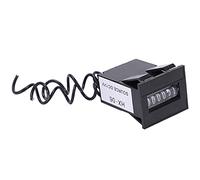 Qcwwy Contador Electromagnético de 6 Dígitos, Instalación a Presión, sin Operación Complicada, para Registrar Señales de Pulso Eléctrico Acumulativas, con Instalación Fija con (12V)