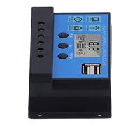 Qcwwy Controlador Solar 10A 12V 24V con Pantalla LCD Otras Herramientas de Jardín Protección Doble de Corriente Inversa 3 Etapas de Carga para la Industria Doméstica Negocios 10A 12V 24V Controlador