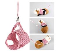 Qcwwy Correa de arnés de lino, portátil, diseño seguro de gancho y bucle, ajuste perfecto para mascotas pequeñas, ligero y cómodo, con tela de algodón suave para mayor comodidad, cómodo de llevar (L)