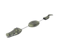 Qcwwy Crocodile Flotante Señuelo de Cocodrilo Flotante de Cocodrilo para Innovaciones de la Piscina Alligator Falso Float Blue Heron Señuelo 3 Segmento Simulada Crocodile Escultura Al Aire Libre