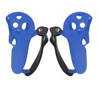 Qcwwy Cubierta de Agarre del Controlador Suave 2 Uds Protectores de Agarre del Controlador VR Ajustables Correas de Tobillo para Gamer para Juego (Azul)