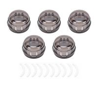 Qcwwy Cubiertas de Seguridad para Perillas de Estufa, Cerraduras de Horno de PC Resistentes Al Calor, Llave Doble con Adhesivo Fuerte, Adecuadas para Perillas con un Diámetro Inferior a (5PCS)