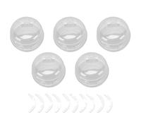 Qcwwy Cubiertas de Seguridad para Perillas de Estufa, Cerraduras de Horno de PC Resistentes Al Calor, Llave Doble con Adhesivo Fuerte, Adecuadas para Perillas con un Diámetro Inferior a (5PCS)