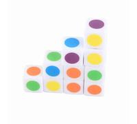Qcwwy Cubos de Color 20 Piezas con Diseño de ángulo Recto para Juegos de Mesa y Lecciones Digitales, Material de Plástico Duradero