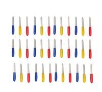 Qcwwy Cuchillas para Maker 60 Piezas de Repuesto de Cuchillas 30 45 60 Grados Cortadores de Alta Dureza para el Hogar Oficinas Abrir Cajas Materiales de Recorte Corte Artesanal Otros Bordados de