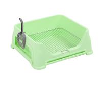 Qcwwy Daños para Perros con Malla de Acero Inoxidable, Sólido Entrenador de Puta para Perros para Perros para Uso Interior Al Aire Libre con Hoja de para Cachorros para una Mascota (Verde Claro)
