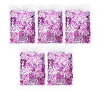 Qcwwy Decoraciones de Fiesta de Confeti Rosa de 8mm con Confeti de Papel de Aluminio con Lentejuelas Brillantes para Adornos de Bautismo de Primer Cumpleaños de bebé (número)
